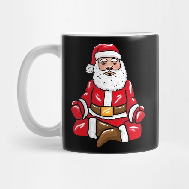 Santa Meditating by LetsBeginDesigns